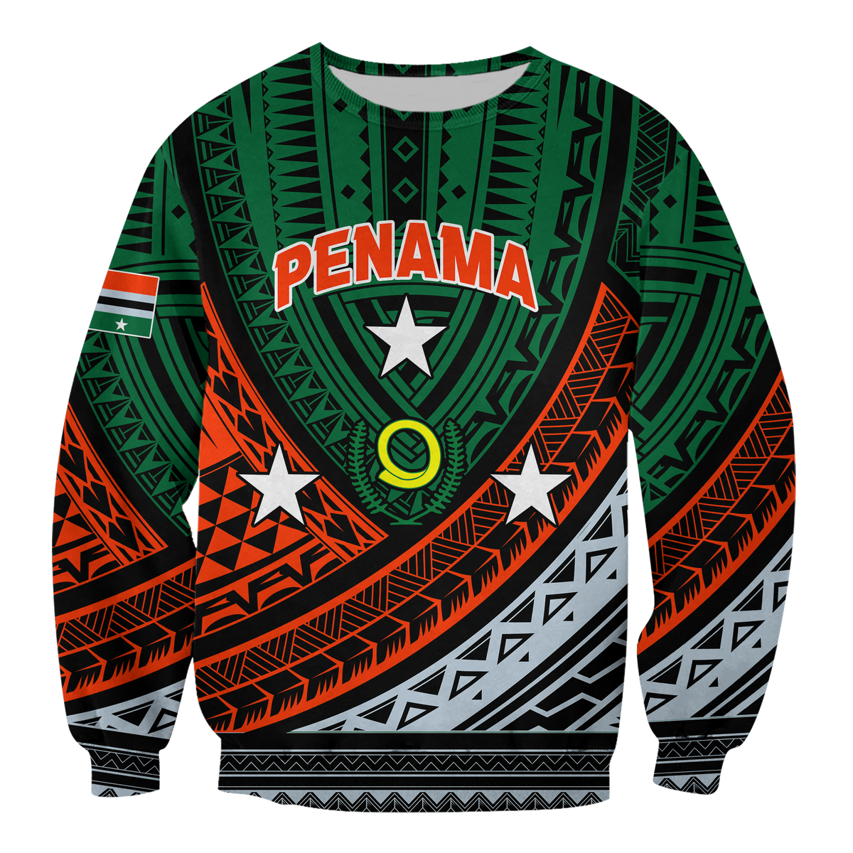 Custom Personalised Vanuatu Penama Province Tribal Pattern Sweatshirt LT12 - Wonder Print Shop