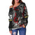 Skull Camo - U.S Army Undying Love For The Motherland Women Off Shoulder Sweater - LT2