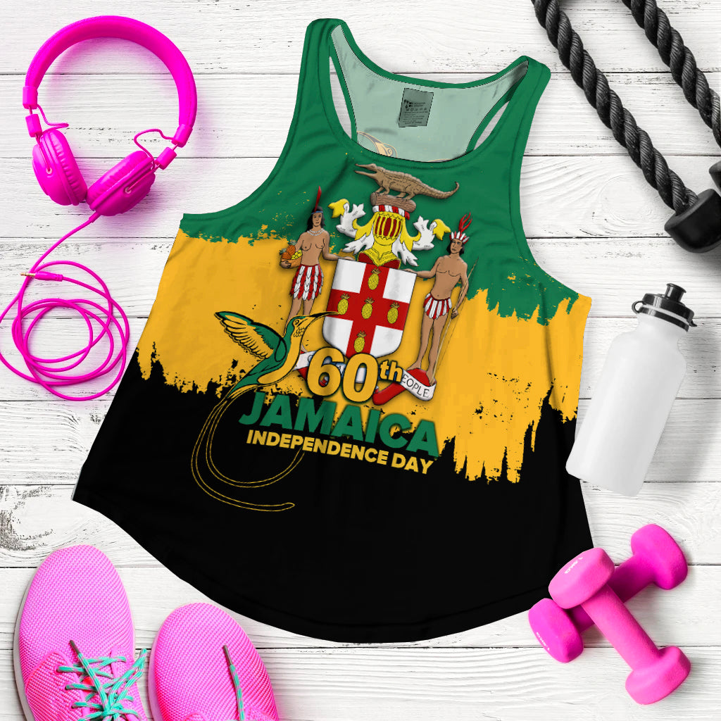 Jamaica 60th Anniversary Independence Day Women Tank Top LT12 - Wonder Print Shop