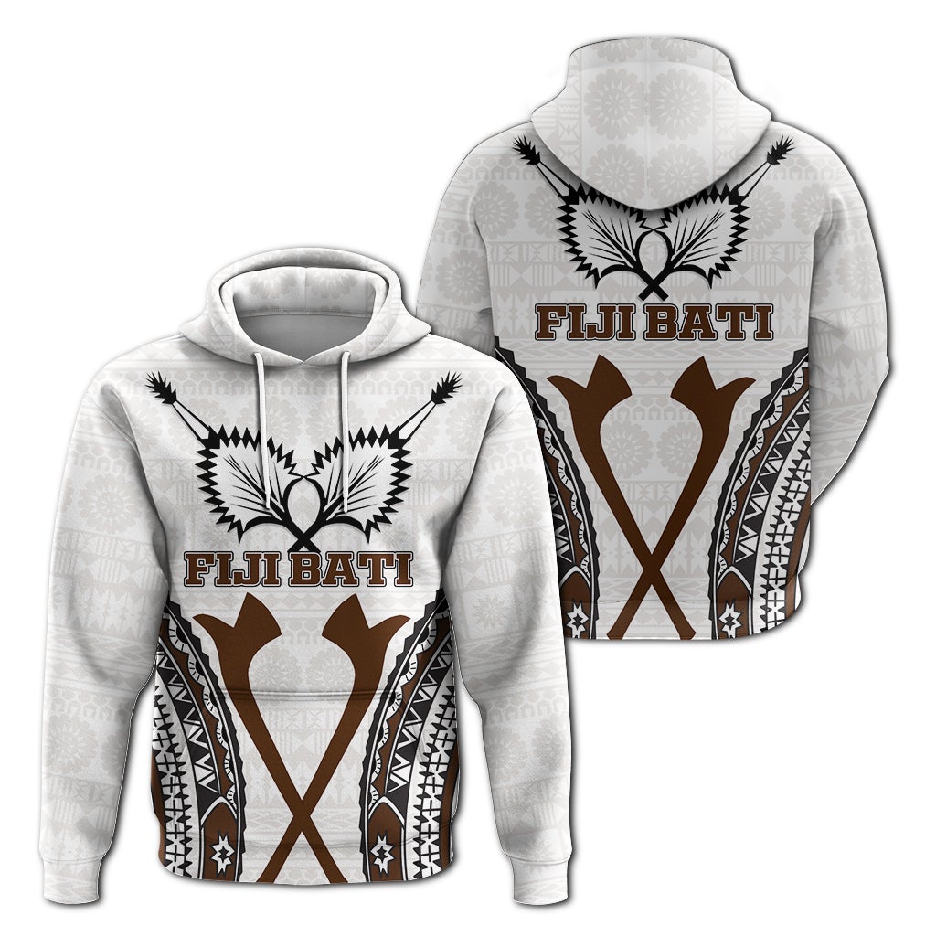 Fiji Bati Tapa Pattern Hoodie LT12 - Wonder Print Shop