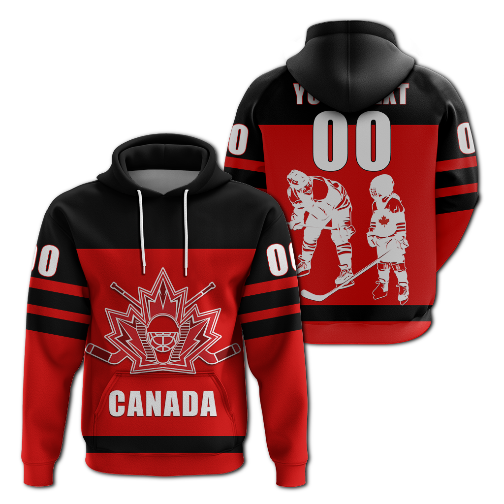 Custom Canada Hockey Team Supporter Fathers Day Hoodie LT12 - Wonder Print Shop