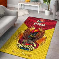 Papua New Guinea Rugby Kumul Pride Area Rug LT2 - Wonder Print Shop