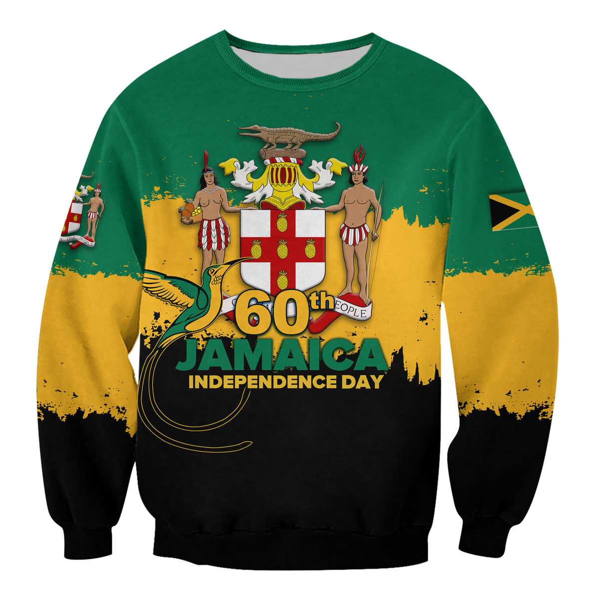 Jamaica 60th Anniversary Independence Day Sweatshirt LT12 - Wonder Print Shop