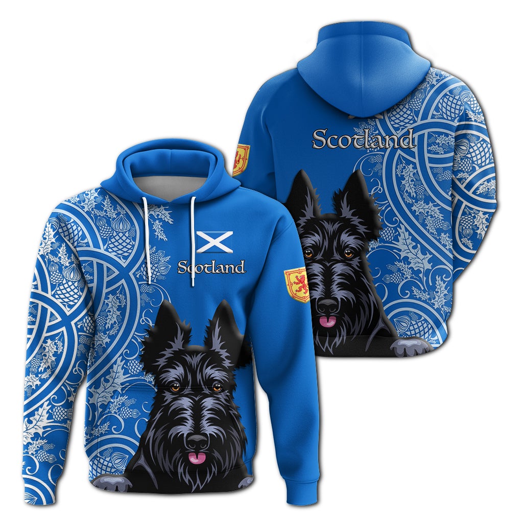 Scottish Terrier With Thistle Hoodie LT12 - Wonder Print Shop