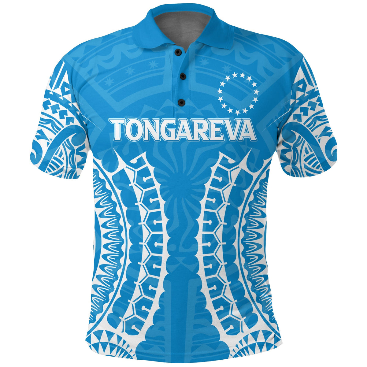 Custom Cook Islands Tongareva Polo Shirt Tribal Pattern LT12 - Wonder Print Shop