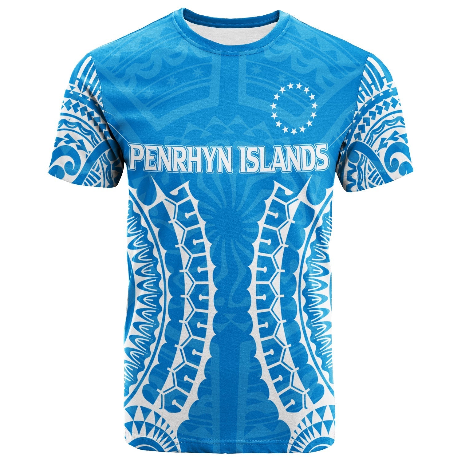 Custom Penrhyn Islands T Shirt Tribal Pattern LT12 - Wonder Print Shop