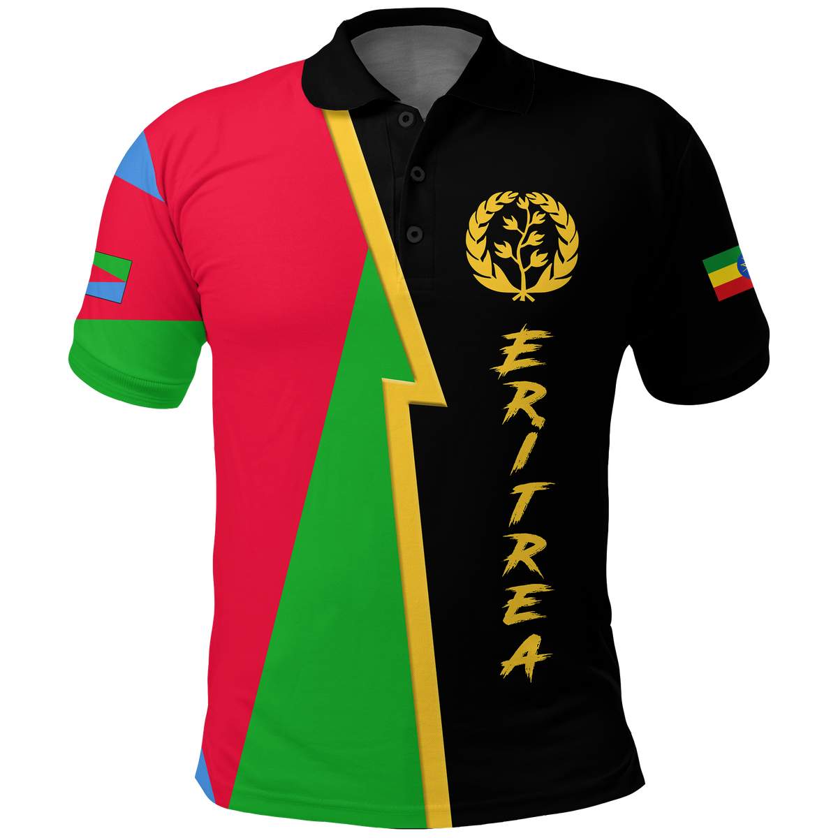 Eritrea Combine Ethiopia Flag Legend Polo Shirt LT12 - Wonder Print Shop