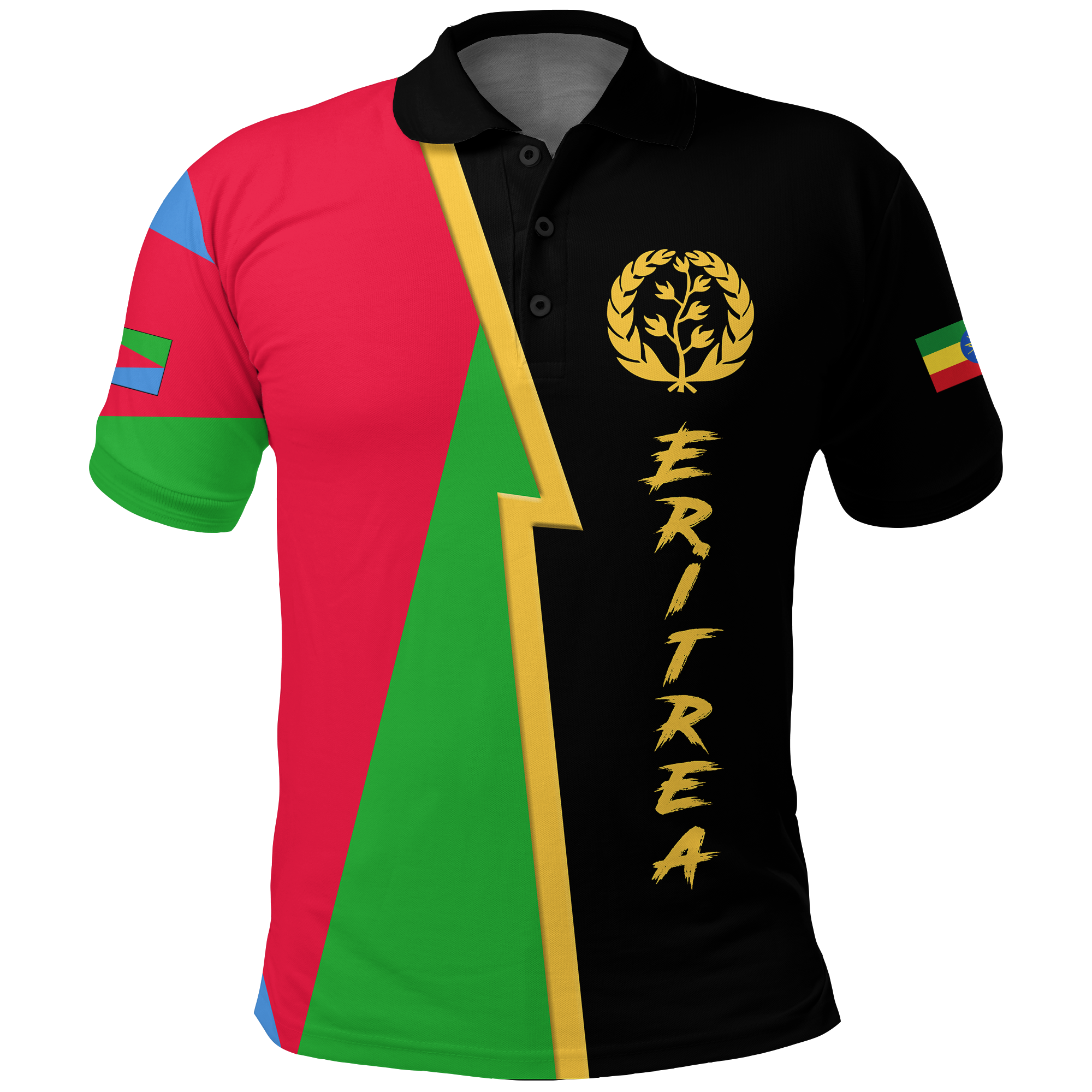 Eritrea Combine Ethiopia Flag Legend Polo Shirt LT12 - Wonder Print Shop