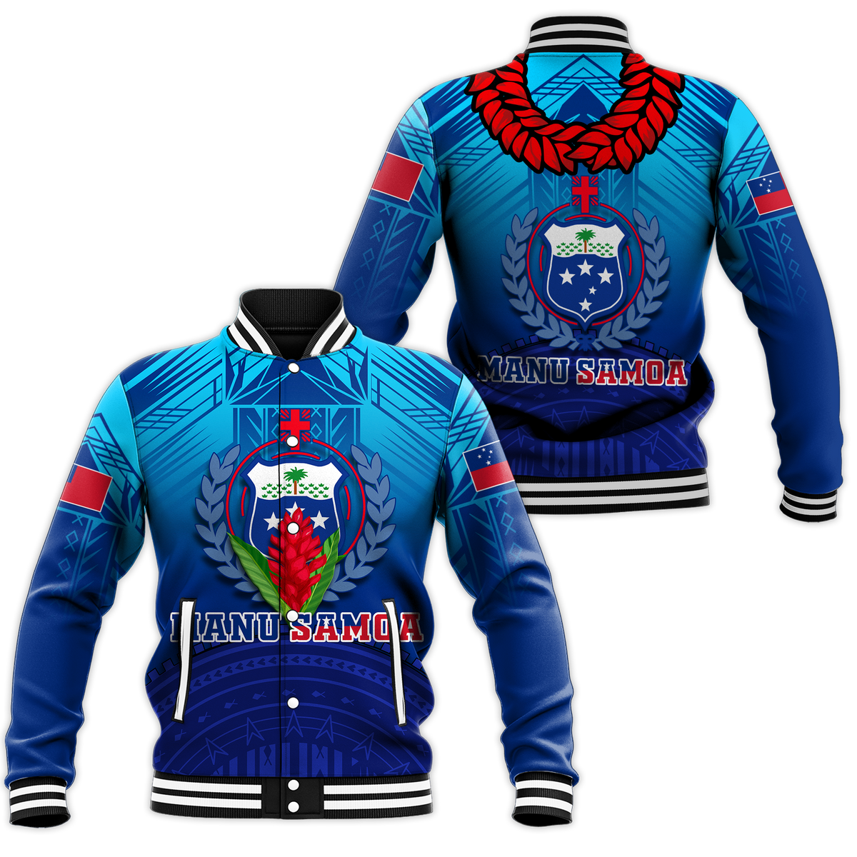 Manu Samoa Legend Baseball Jacket - LT12 - Wonder Print Shop