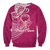 Breast Cancer Pink Ribbon Butterfly Polynesian Pink Version Sweatshirt LT12 - Wonder Print Shop