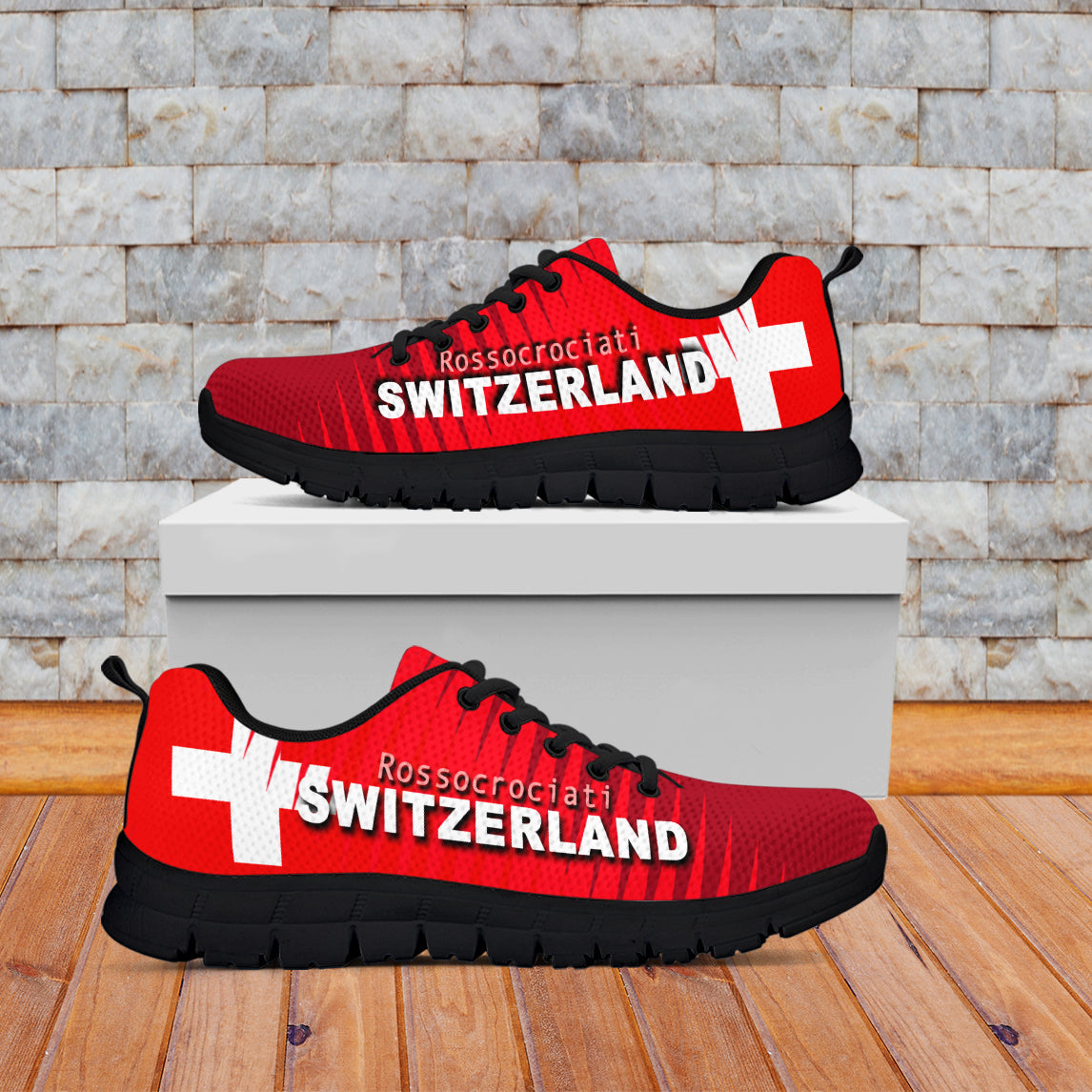 Switzerland Football Sneakers Rossocrociati LT6 - Wonder Print Shop