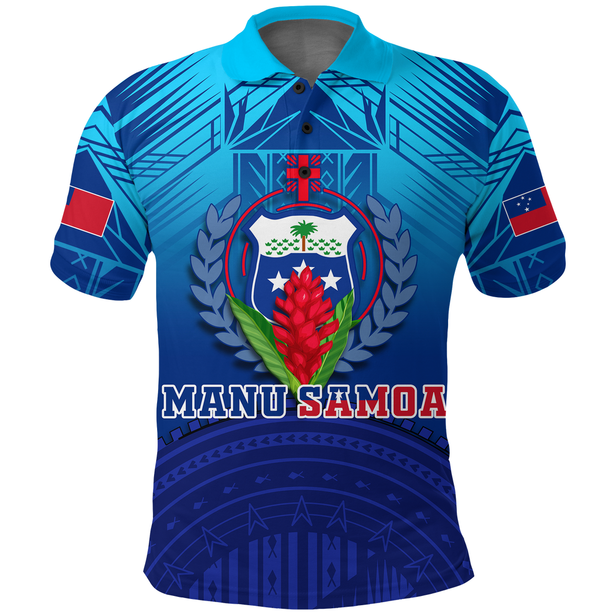 Custom Manu Samoa Legend Polo Shirt LT12 - Wonder Print Shop