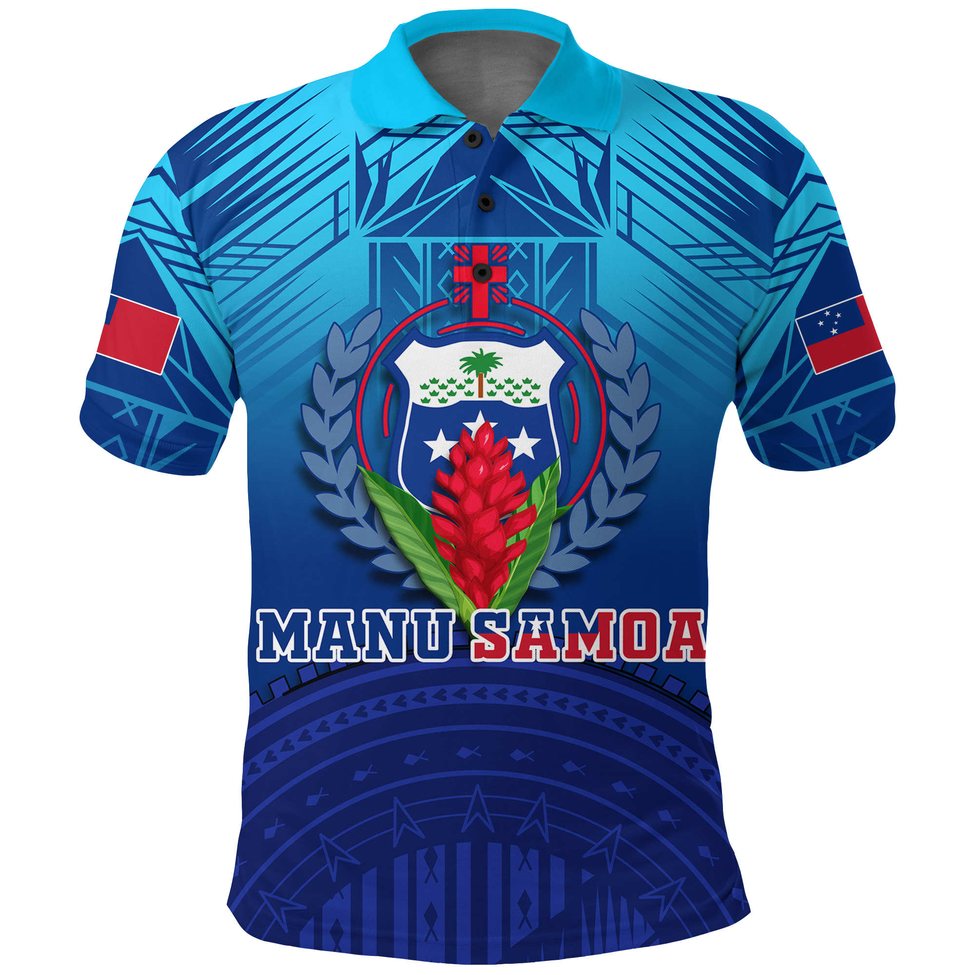 Custom Manu Samoa Legend Polo Shirt LT12 - Wonder Print Shop