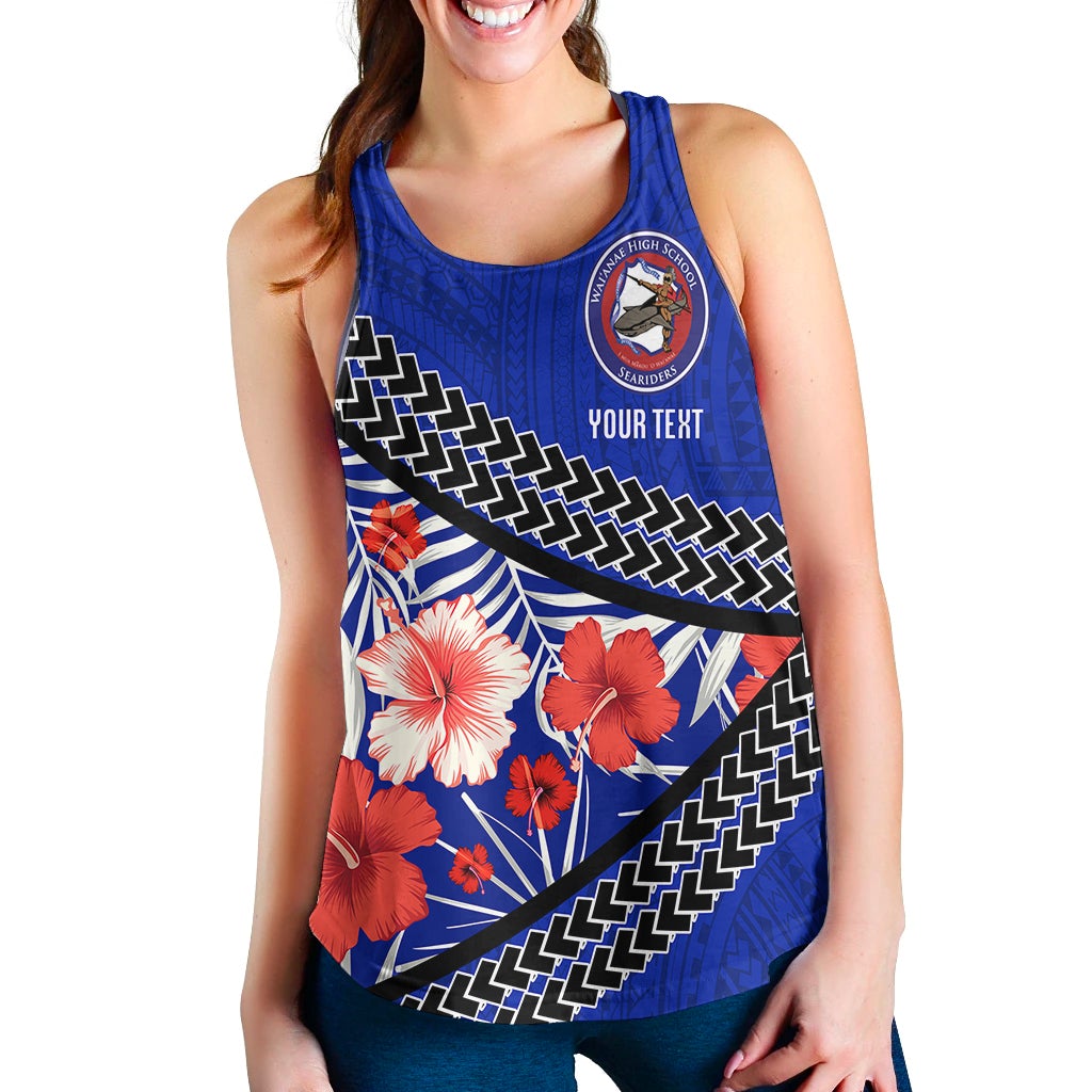 (Custom Personalised) Waianae High School Women's Tank - Hawaiian Hibiscus Flowers LT20 - Wonder Print Shop