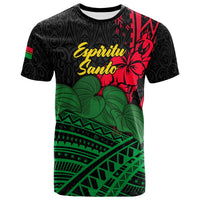 Custom Vanuatu Espiritu Santo T Shirt Kava With Hibiscus LT12 - Wonder Print Shop
