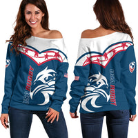 USA Rugby Legends Women Off Shoulder Sweater LT12 - Wonder Print Shop