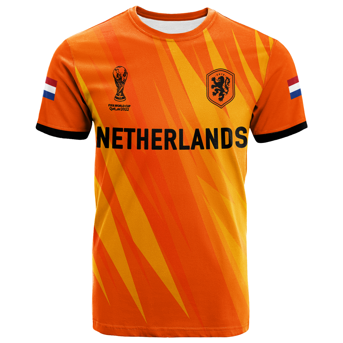 Custom Netherlands Football 2022 Champions Pride T Shirt LT12 - Wonder Print Shop