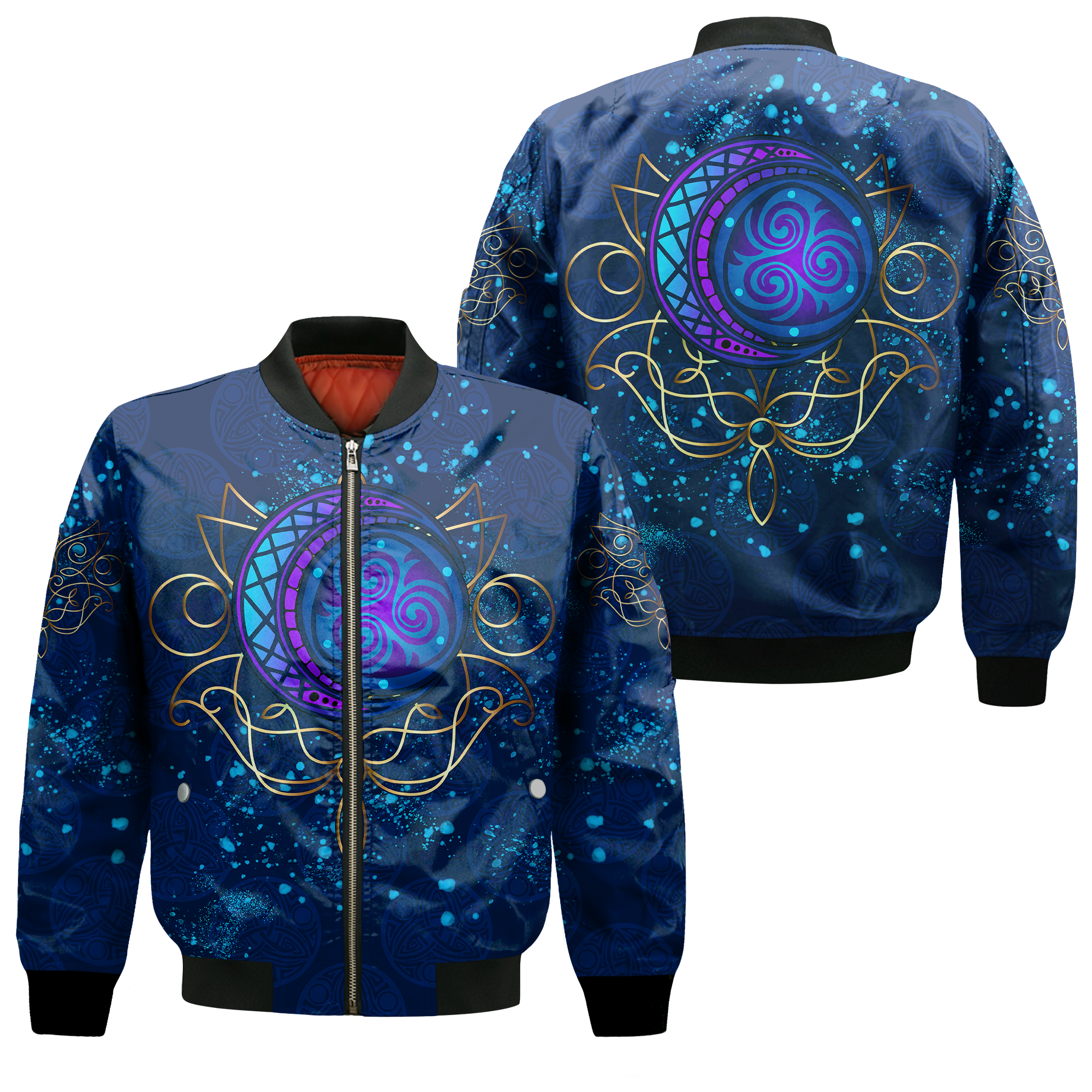 Celtic Moon Elven Style Bomber Jacket LT12 - Wonder Print Shop