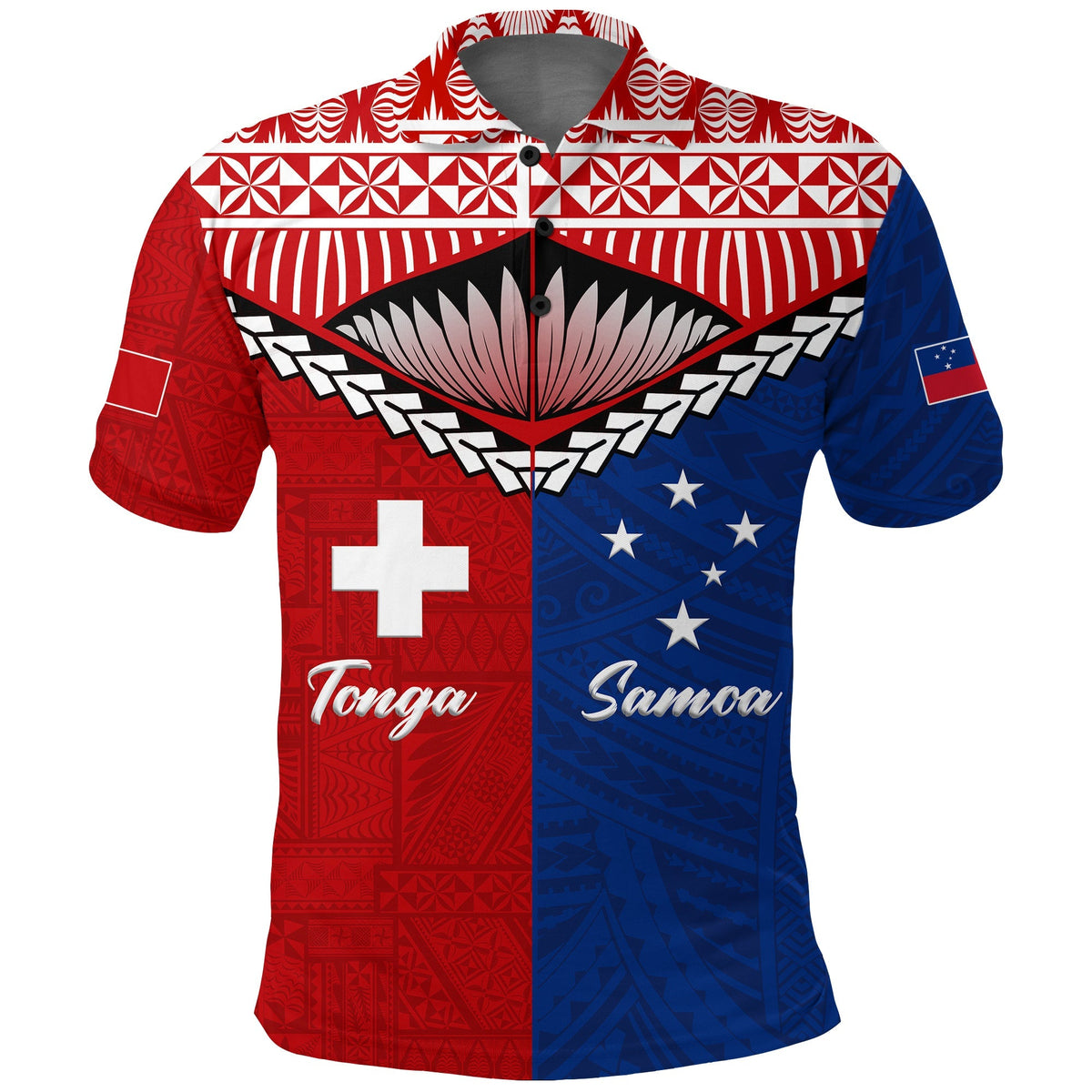 Tonga Combine Samoa Pride Polo Shirt LT12 - Wonder Print Shop