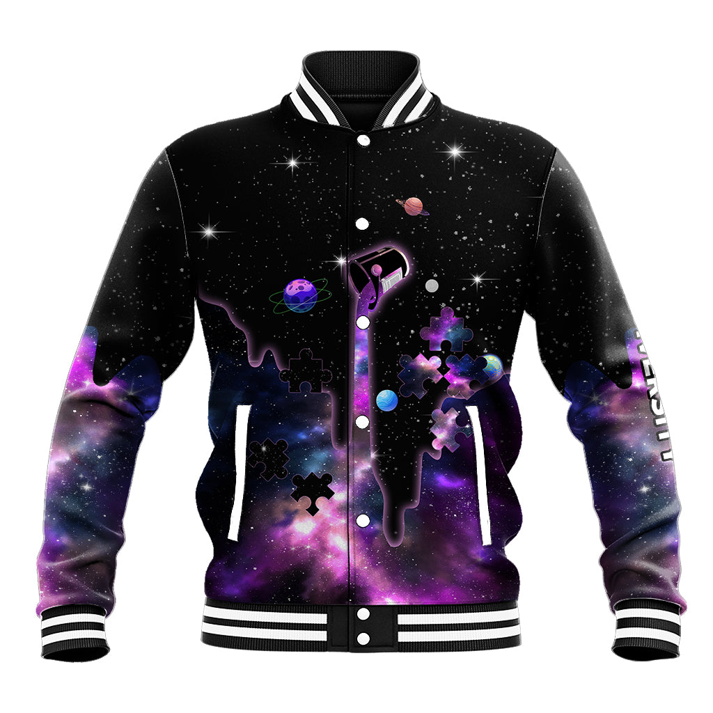 Autism Awareness Month Neurodiversity Galaxy Style Baseball Jacket TS07 - Wonder Print Shop
