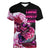 (Custom Personalised) Bass Fishing Pink Women V Neck T Shirt - Wonder Print Shop