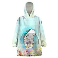 Mother's Day Mama Bear Mix Wild Flowers Wearable Blanket Hoodie TS07 - Wonder Print Shop