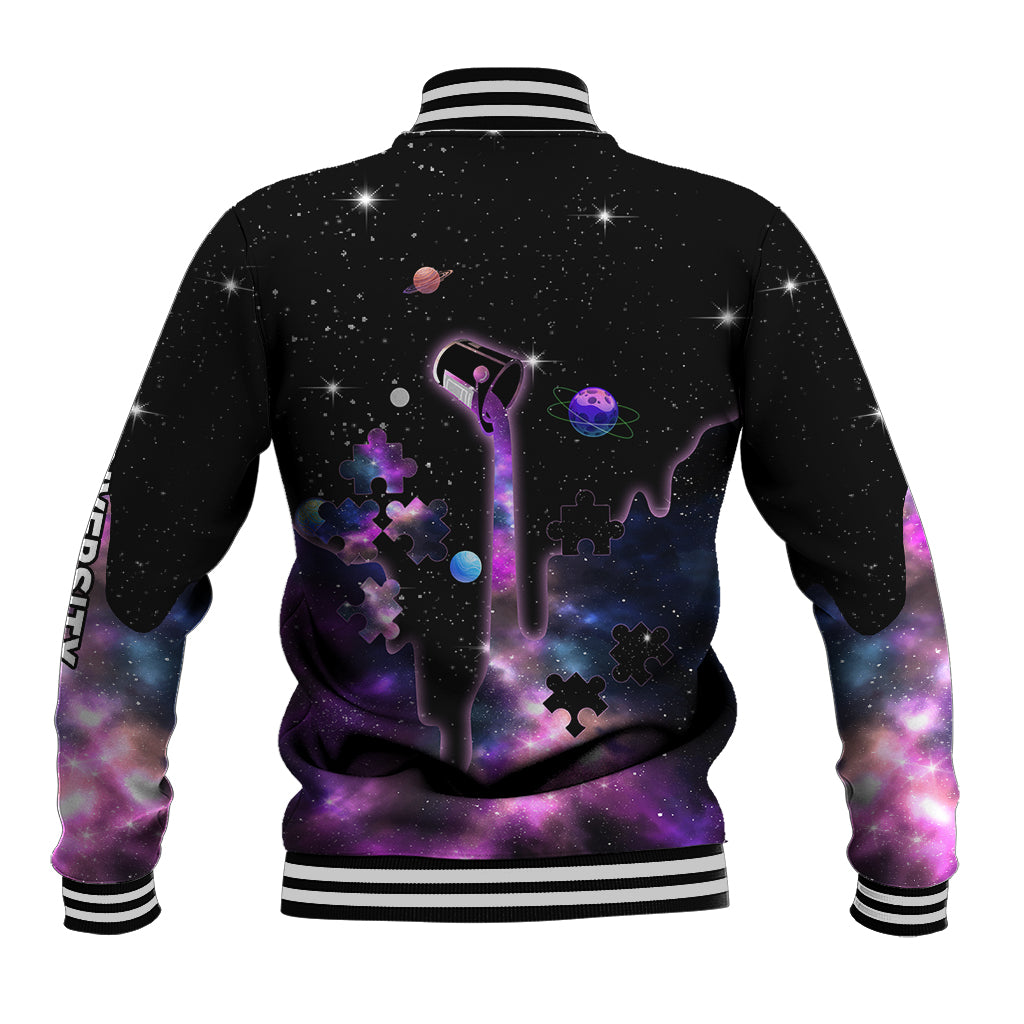 Autism Awareness Month Neurodiversity Galaxy Style Baseball Jacket TS07 - Wonder Print Shop