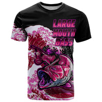 Custom Bass Fishing Pink T Shirt - Wonder Print Shop