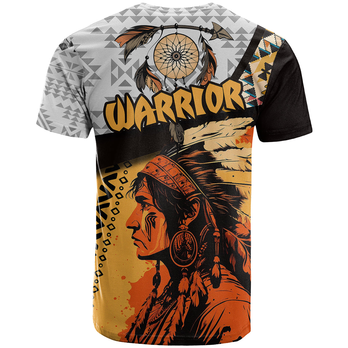 Native American Warrior Arrow Dreamcatcher African Pattern T Shirt - Wonder Print Shop
