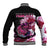 (Custom Personalised) Bass Fishing Pink Baseball Jacket LT9 - Wonder Print Shop