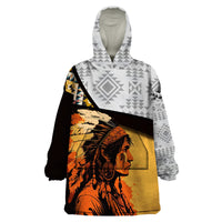 Native American Warrior Arrow Dreamcatcher African Pattern Wearable Blanket Hoodie - Wonder Print Shop