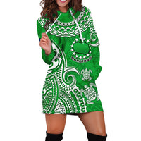 (Custom Personalised) Rarotonga Cook Islands Polynesian Turtle Art Hoodie Dress - Wonder Print Shop