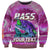 (Custom Personalised) Bass Fishing is Life Hook Sport Largemouth Pink Sweatshirt - Wonder Print Shop