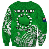 (Custom Personalised) Rarotonga Cook Islands Polynesian Turtle Art Sweatshirt - Wonder Print Shop