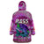 (Custom Personalised) Bass Fishing is Life Hook Sport Largemouth Pink Wearable Blanket Hoodie - Wonder Print Shop