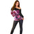 Largemouth Bass Fishing Pink Off Shoulder Sweater - Wonder Print Shop