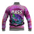(Custom Personalised) Bass Fishing is Life Hook Sport Largemouth Pink Baseball Jacket LT9 - Wonder Print Shop