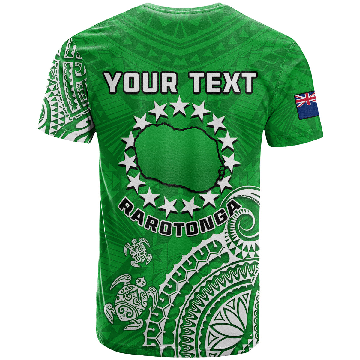 Custom Rarotonga Cook Islands Polynesian Turtle Art T Shirt - Wonder Print Shop