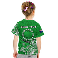 (Custom Personalised) Rarotonga Cook Islands Polynesian Turtle Art Kid T Shirt - Wonder Print Shop