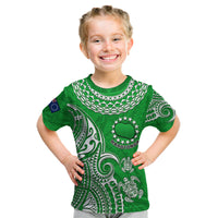 (Custom Personalised) Rarotonga Cook Islands Polynesian Turtle Art Kid T Shirt - Wonder Print Shop