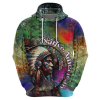 Native American Indian Chief Man Headdress Hoodie - Wonder Print Shop