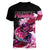 Largemouth Bass Fishing Pink Women V Neck T Shirt - Wonder Print Shop