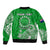 (Custom Personalised) Rarotonga Cook Islands Polynesian Turtle Art Sleeve Zip Bomber Jacket - Wonder Print Shop