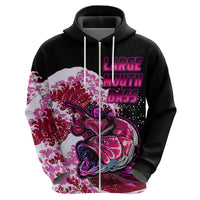 Largemouth Bass Fishing Pink Hoodie - Wonder Print Shop