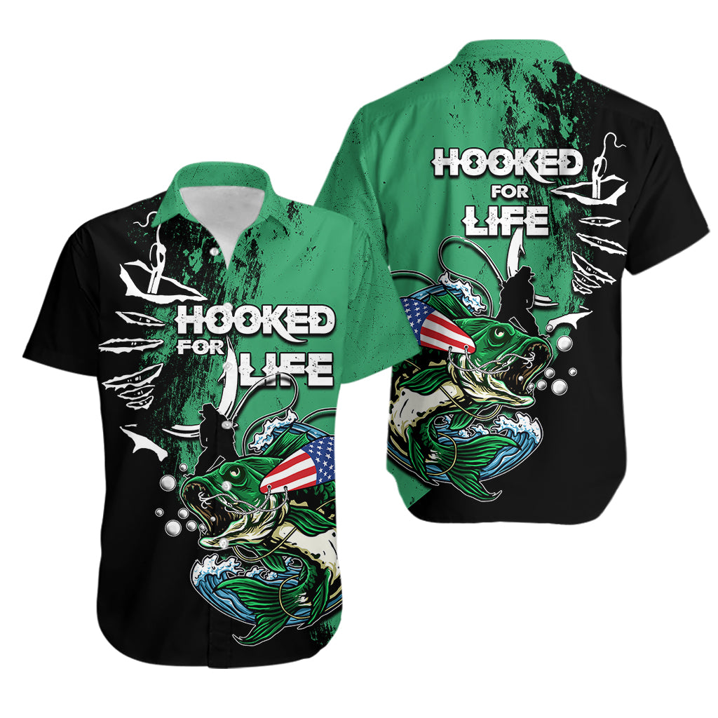 Bass Fishing Tournament - Hooked For Life Hawaiian Shirt TS07 - Wonder Print Shop