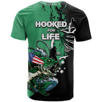 Bass Fishing Tournament Hooked For Life T Shirt TS07 - Wonder Print Shop