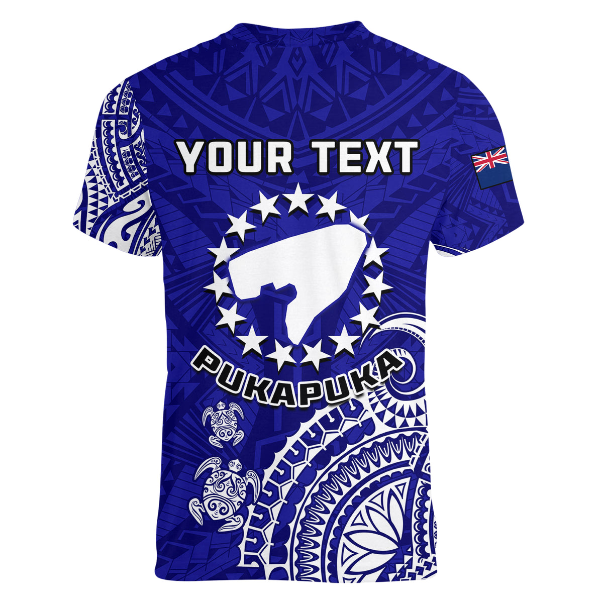 (Custom Personalised) Pukapuka Cook Islands Polynesian Turtle Art Women V Neck T Shirt - Wonder Print Shop