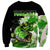 (Custom Personalised) Bass Fishing Green Sweatshirt - Wonder Print Shop