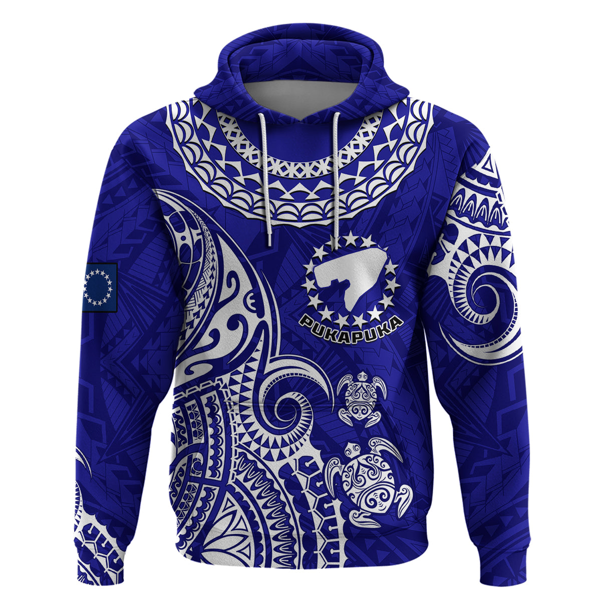 Custom Pukapuka Cook Islands Polynesian Turtle ArHoodie - Wonder Print Shop