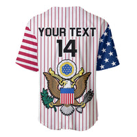 (Custom Text And Number) United States 2023 Baseball USA Coat Of Arms Baseball Jersey - Wonder Print Shop